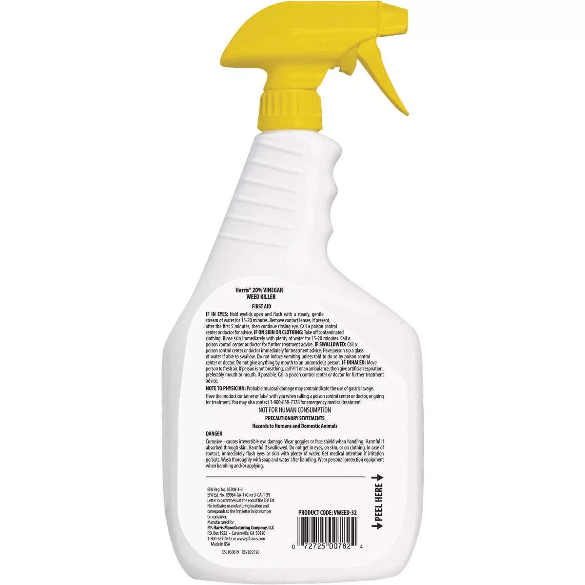Harris 32 Oz. Ready To Use Trigger Spray Vinegar Weed Killer - photo 2