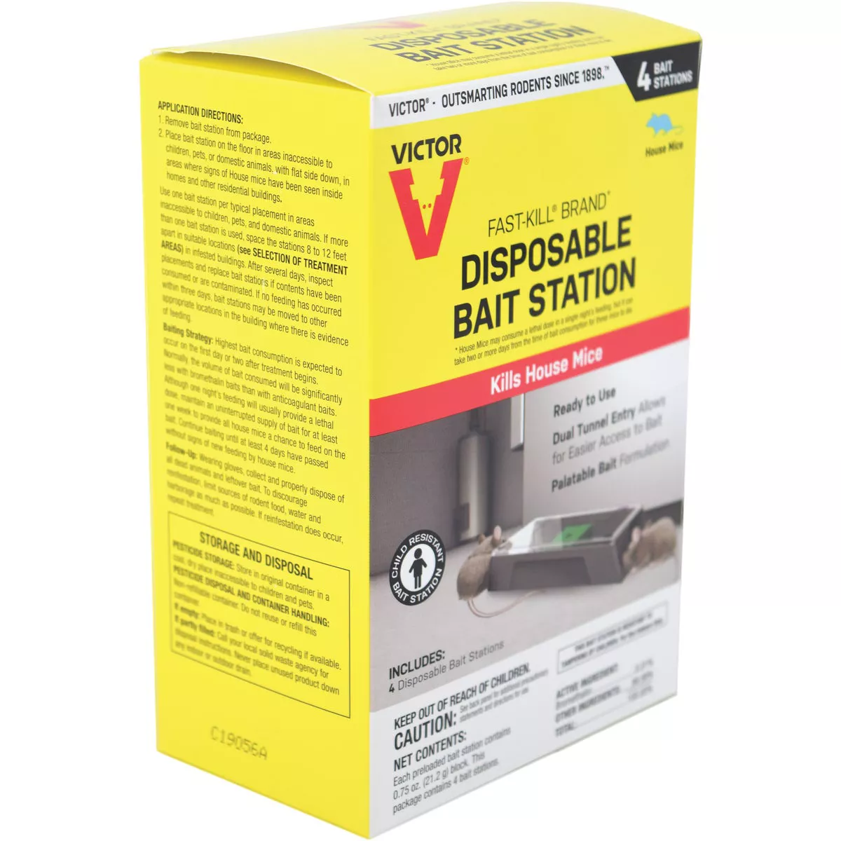 Victor Fast-Kill Disposable Mouse Bait Station (4-Pack) - photo 2