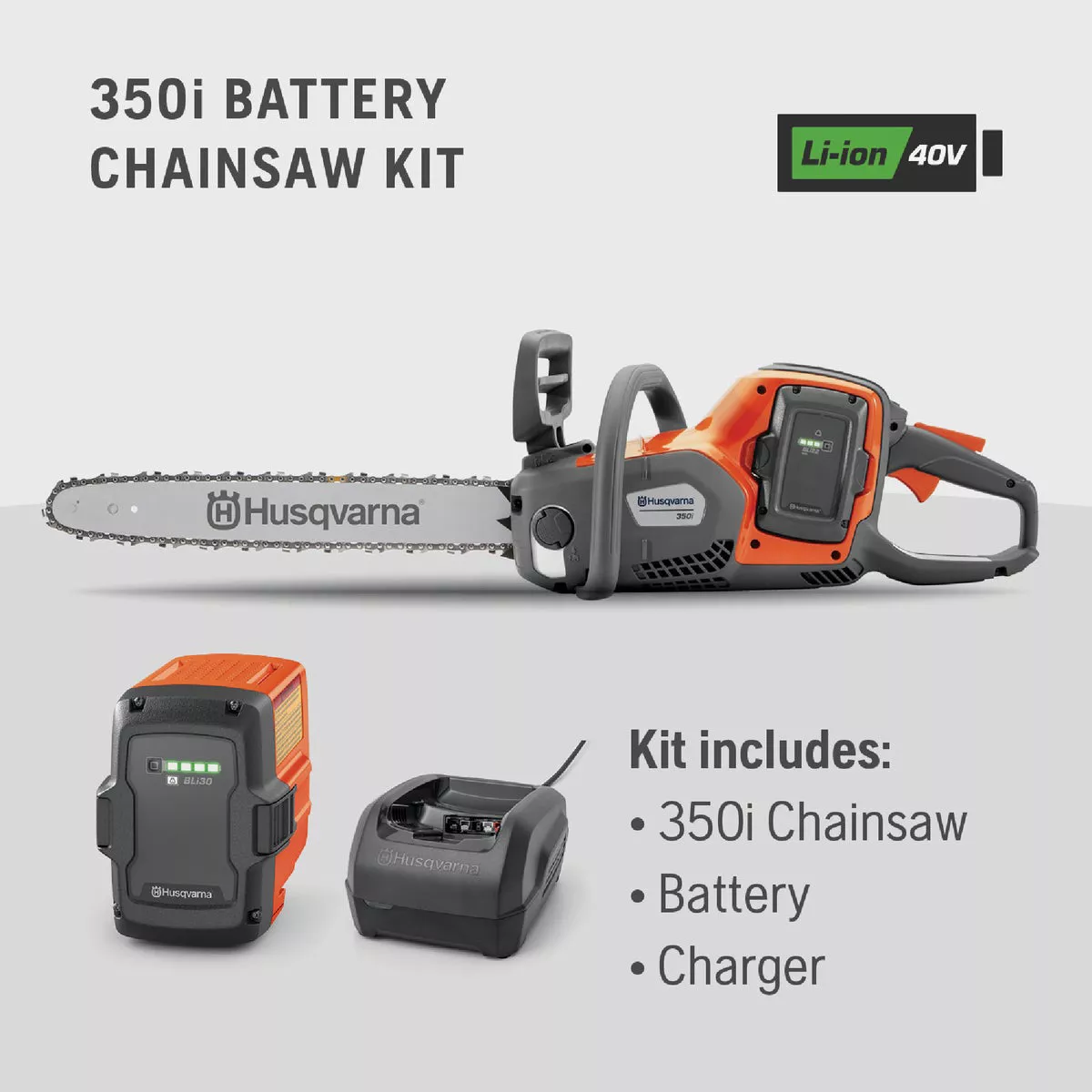 Husqvarna 350i Power Axe 18 In. Battery Chainsaw Kit - photo 2