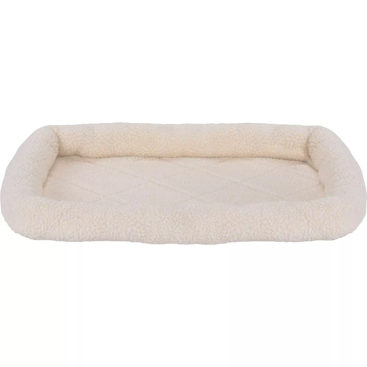 FurHaven Small Faux Lambswool Crate Bolster