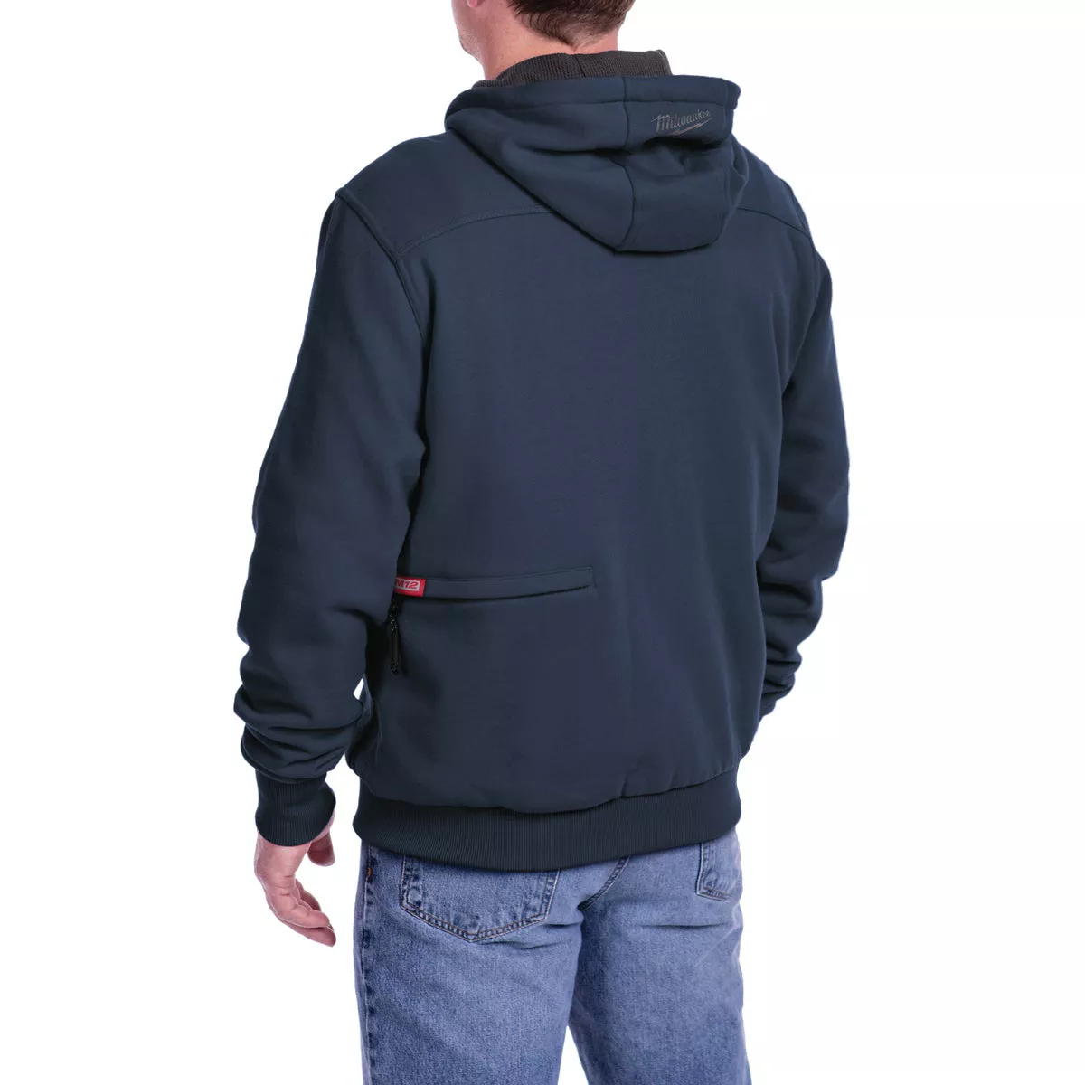 Milwaukee M12 Large Navy Blue Men's Heated Full Zip Hooded Sweatshirt - photo 3