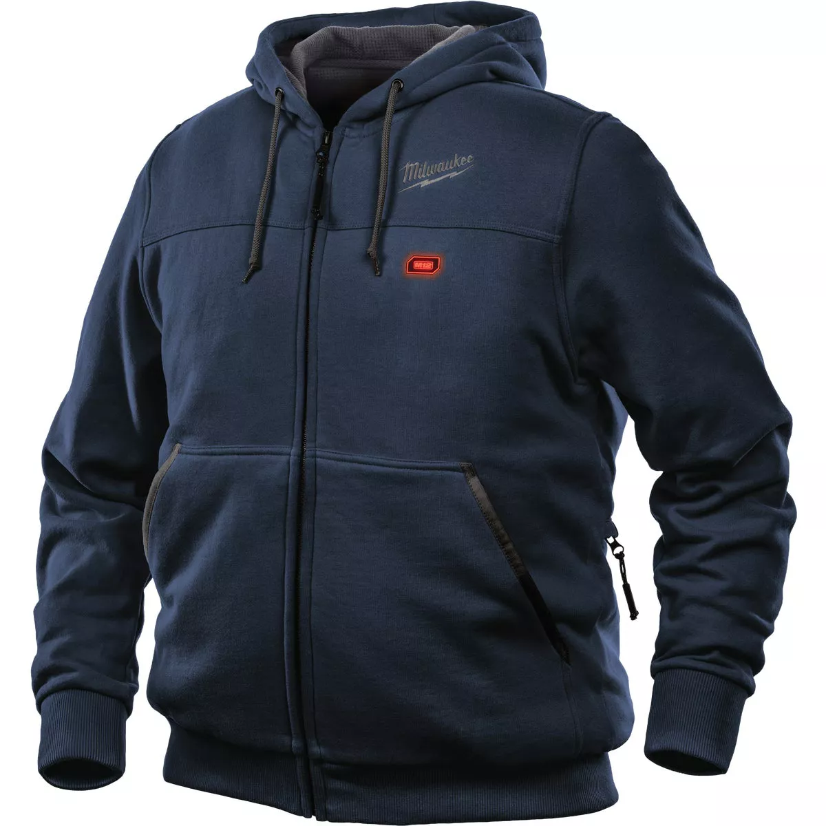 Milwaukee M12 Large Navy Blue Men's Heated Full Zip Hooded Sweatshirt - photo 8