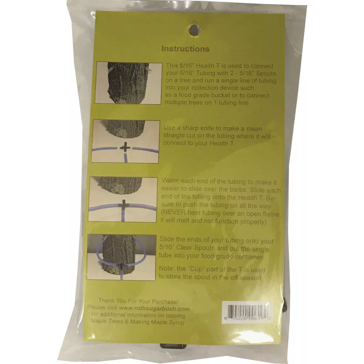CDL 5/16 In. Maple Tubing Tee (12-Pack) - photo 2