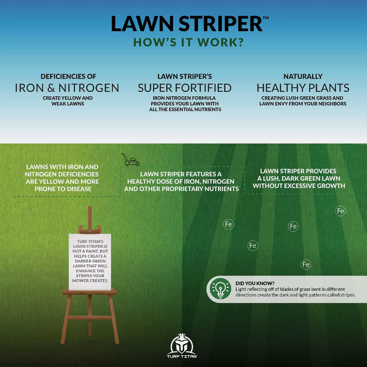 Turf Titan Lawn Striper 32 Oz. 6000 Sq. Ft. 12-0-0 Dual Action Fertilizer - photo 3
