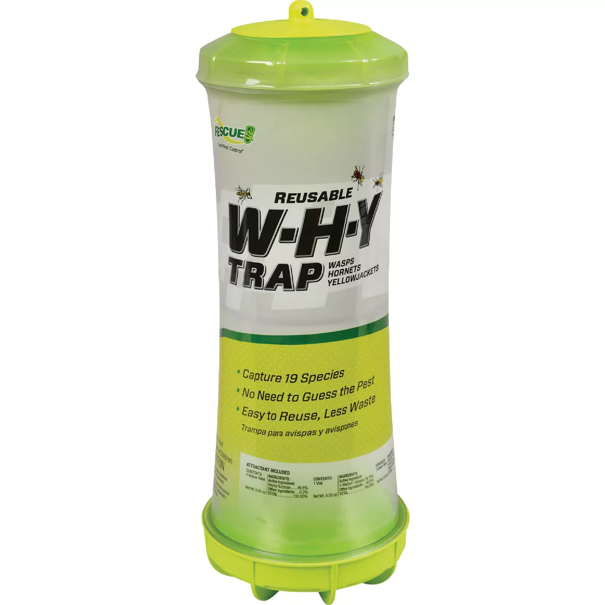 Rescue WHY Reusable Wasp, Hornet, & Yellow Jacket Trap