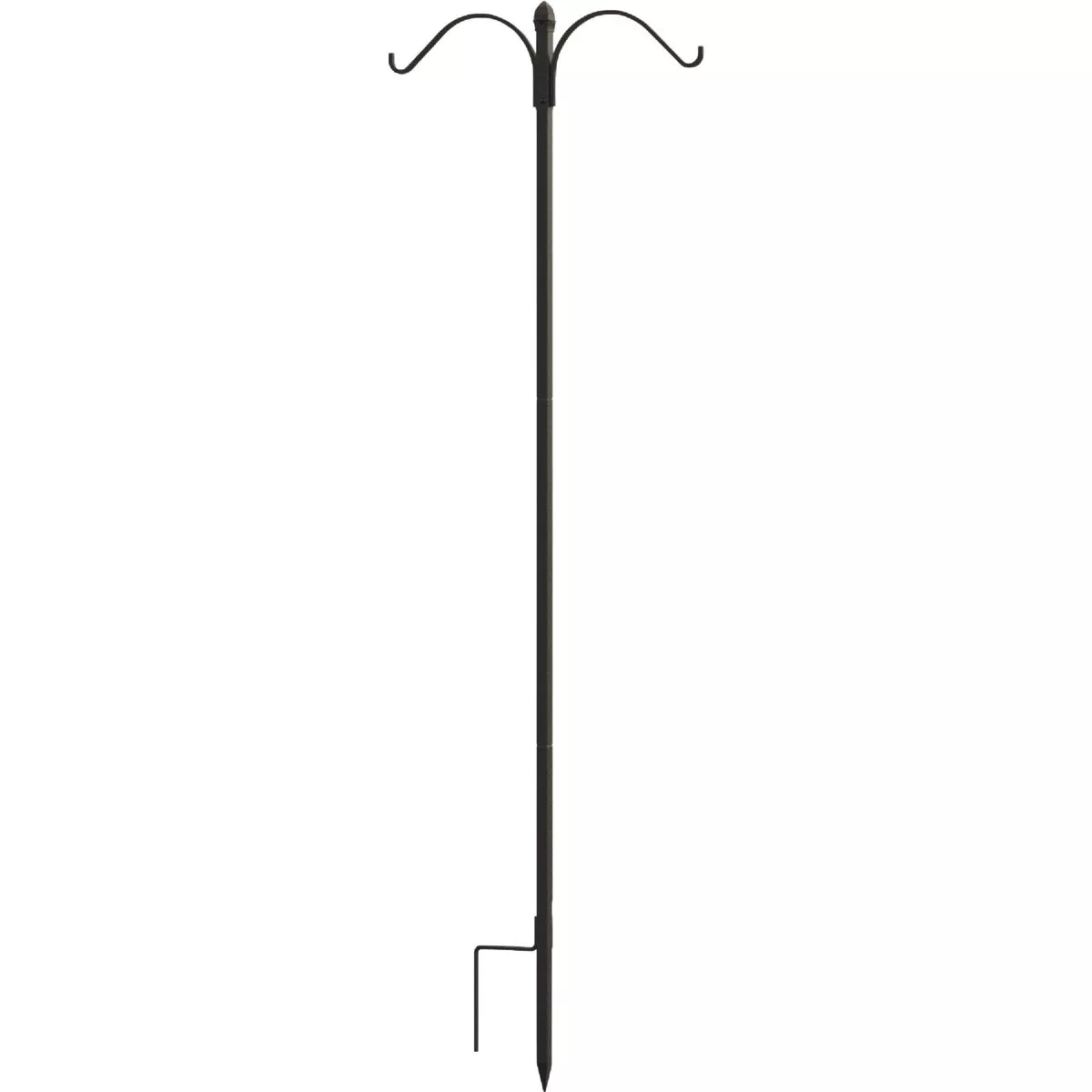 Panacea 84 In. Black Powder Coated Steel Double Shepherd Hook