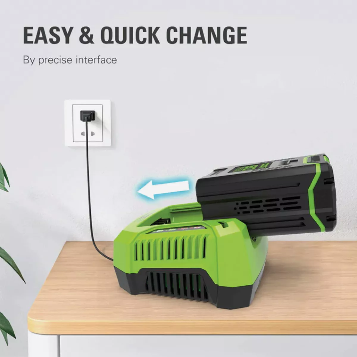 Greenworks 80V Rapid Battery Charger - photo 5