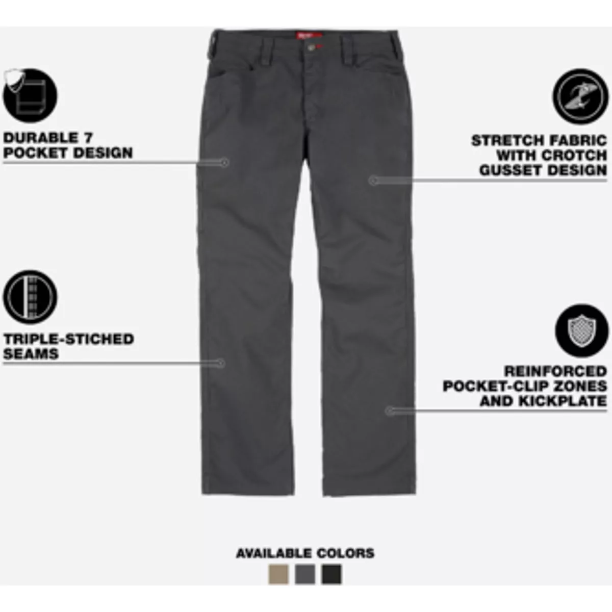 Milwaukee Gray 32 x 32 Work Pants - photo 2