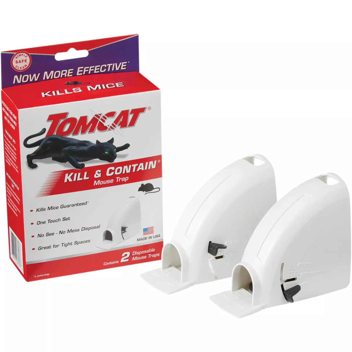 TOMCAT Kill & Contain Mechanical Mouse Traps (2-Pack)