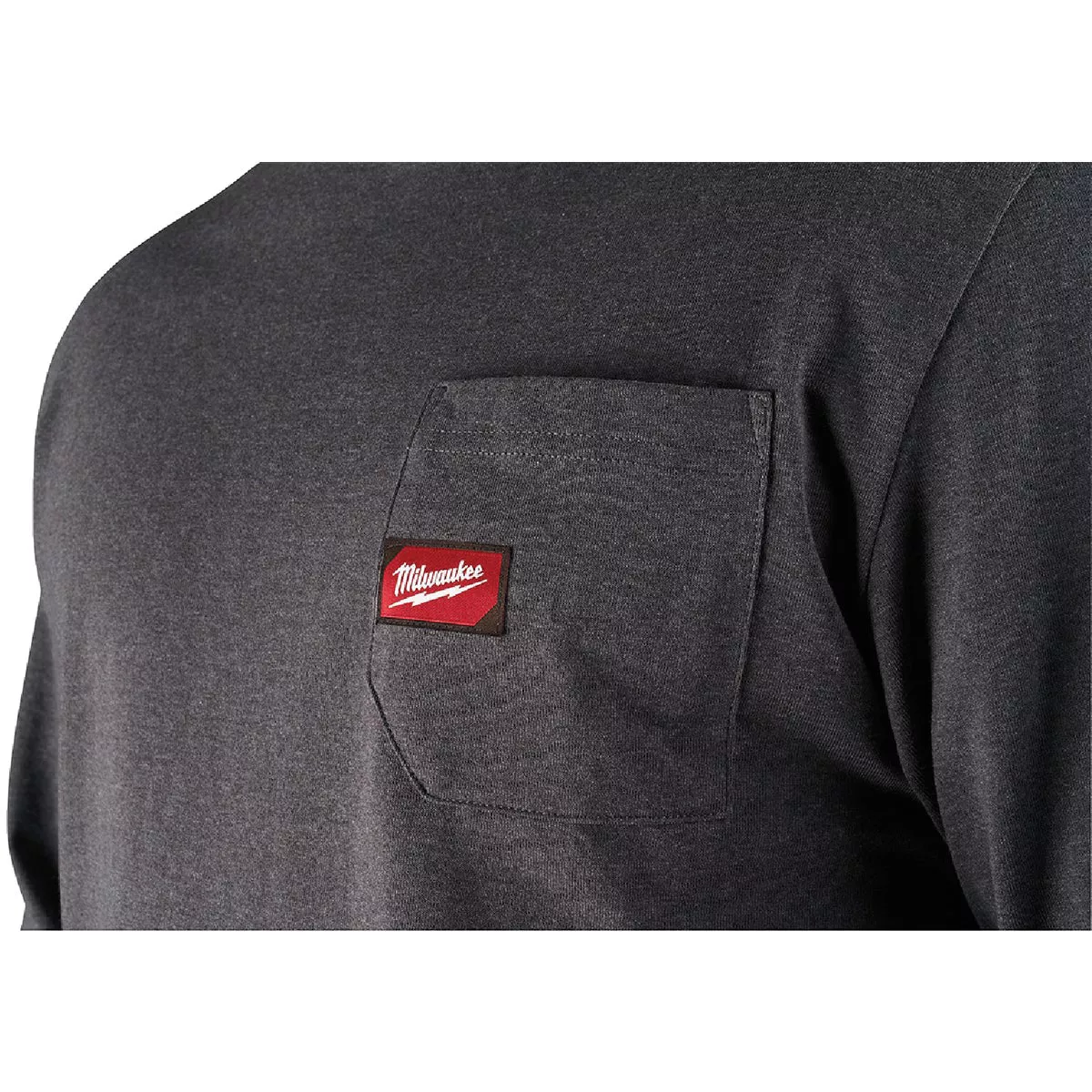 Milwaukee Large Gray Long Sleeve Men's Heavy-Duty Pocket Shirt - photo 5