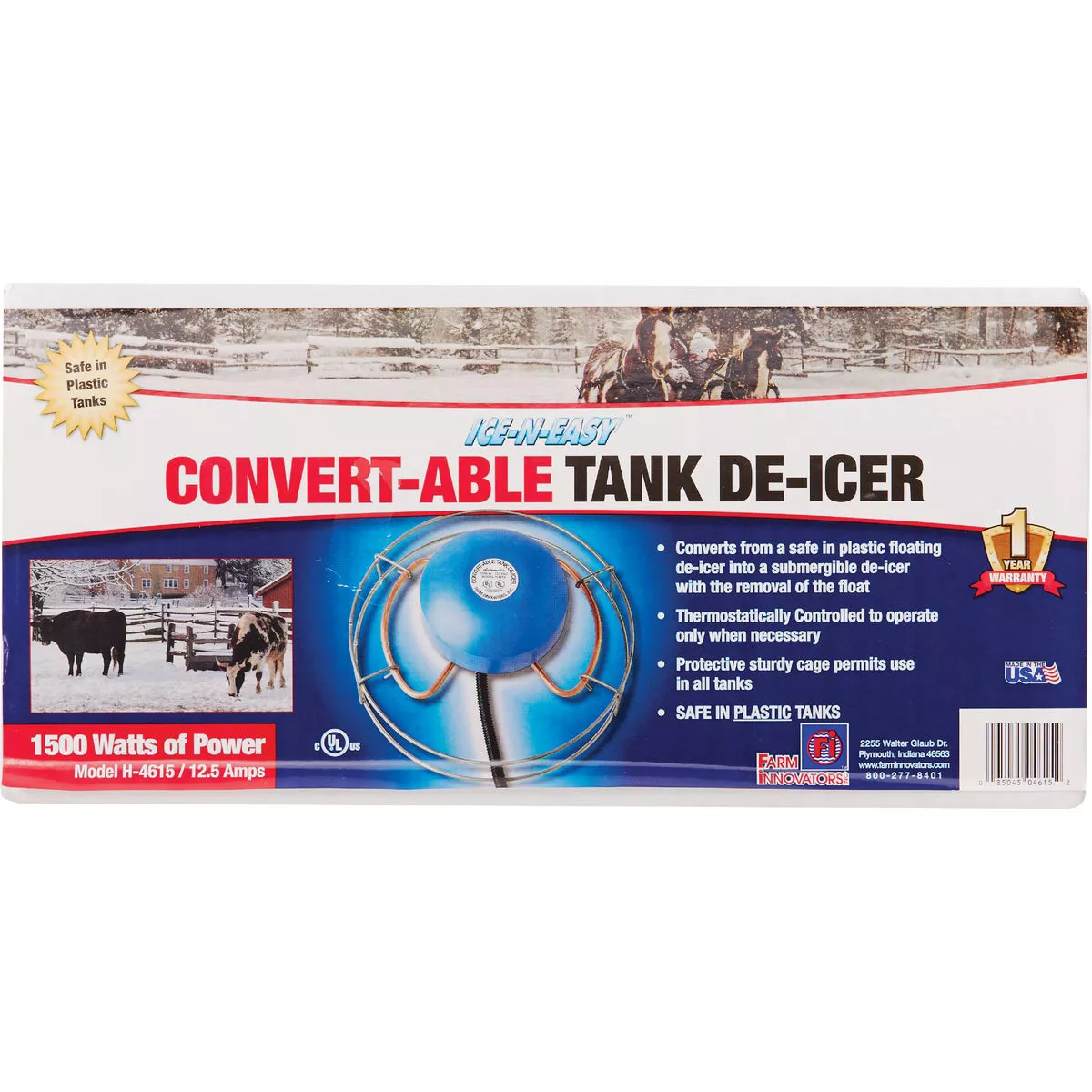 Farm Innovators Ice-N-Easy Convert-Able 1500W Floating/Sinking De-Icer - photo 2