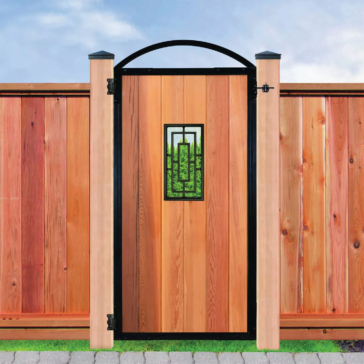 Nuvo Iron 8-5/8 In. W. x 17-1/4 In. H. Rectangle Cast Aluminum Gate Insert - photo 3