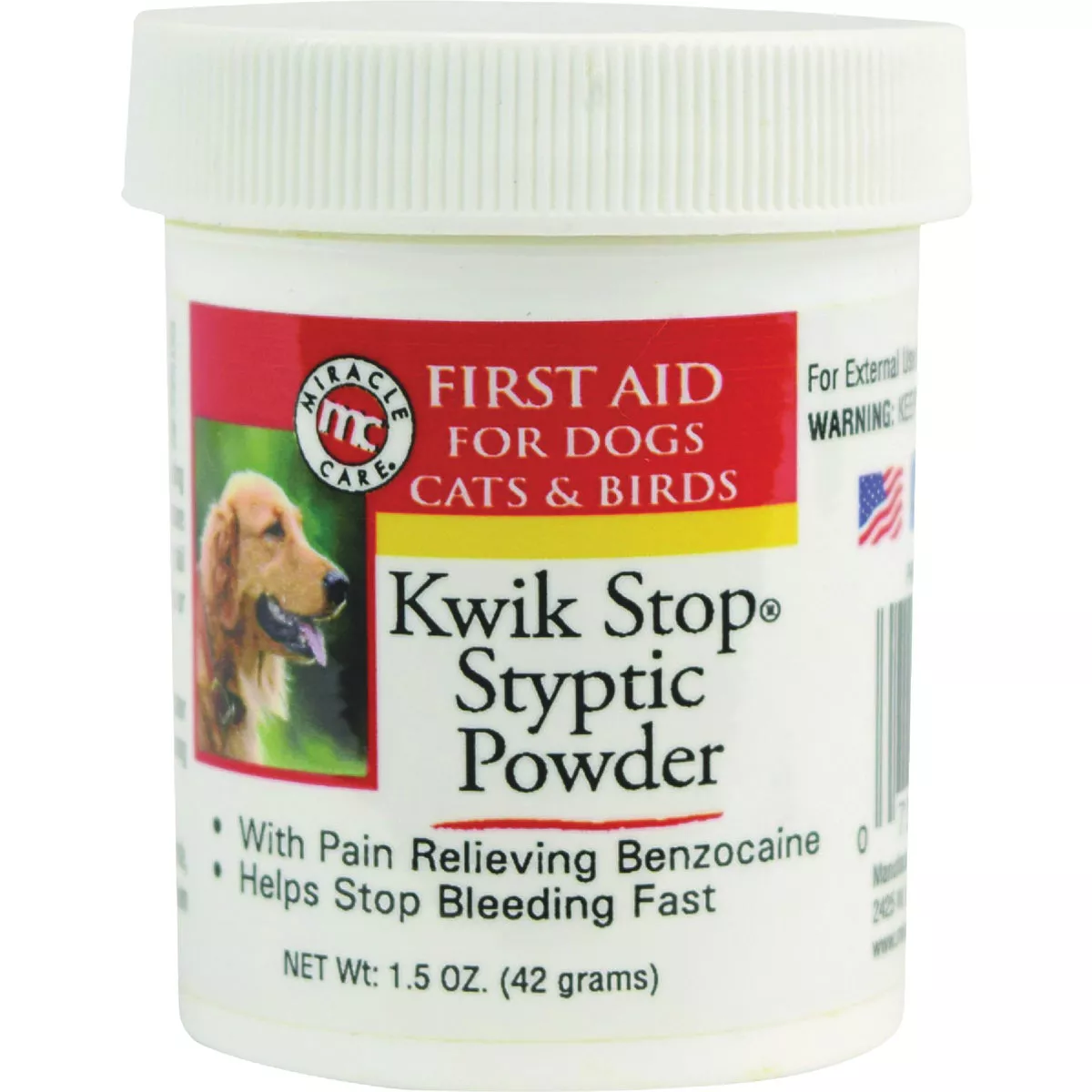 Miracle Care Kwik-Stop 1.5 Oz. Styptic Powder