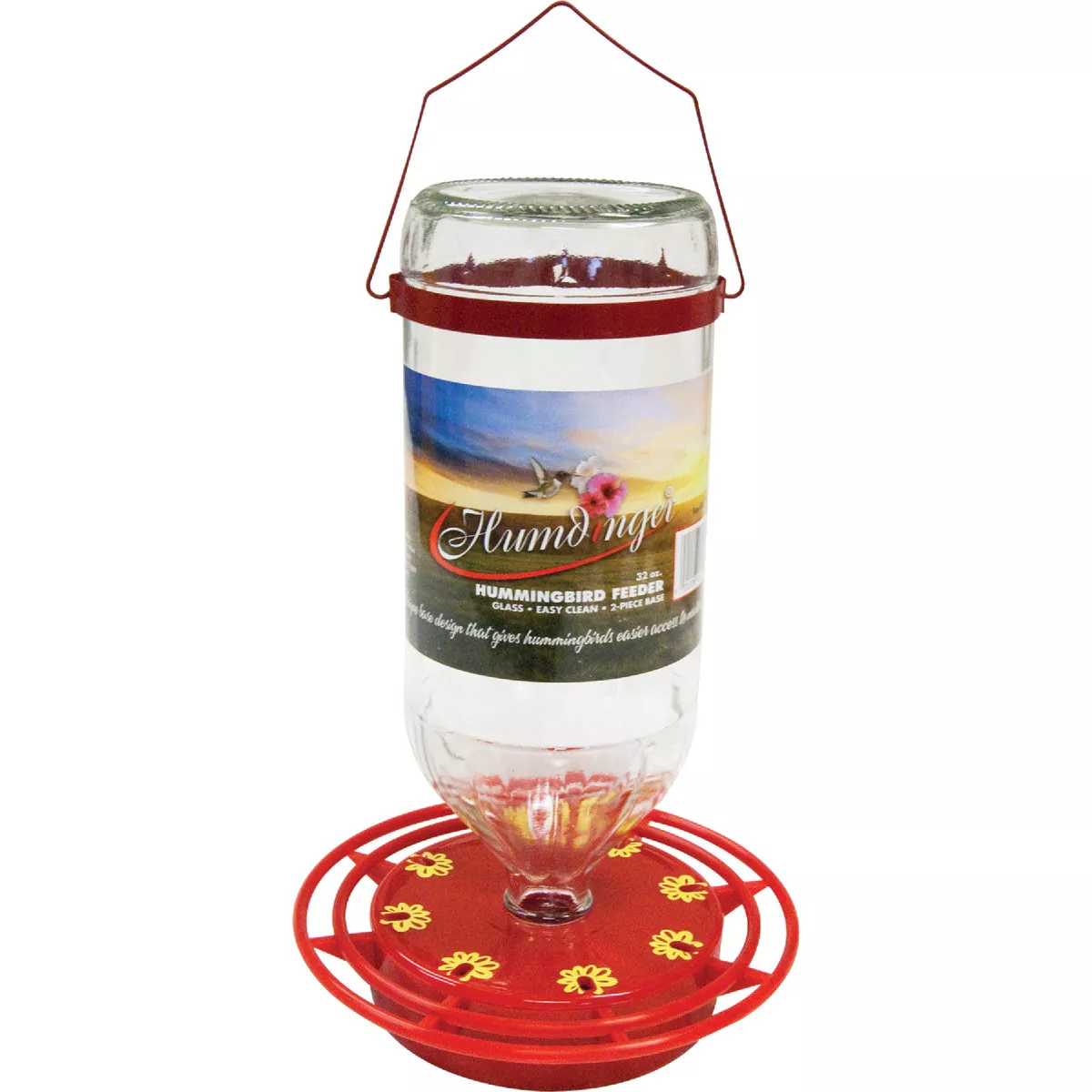 Humdinger 32 Oz. Glass Hummingbird Feeder