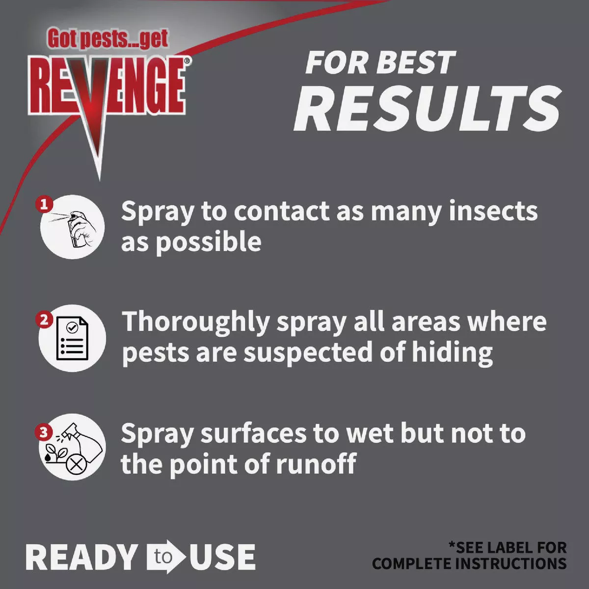 REVENGE 15 Oz. Ready To Use Aerosol Spray Termite & Carpenter Ant Killer - photo 7