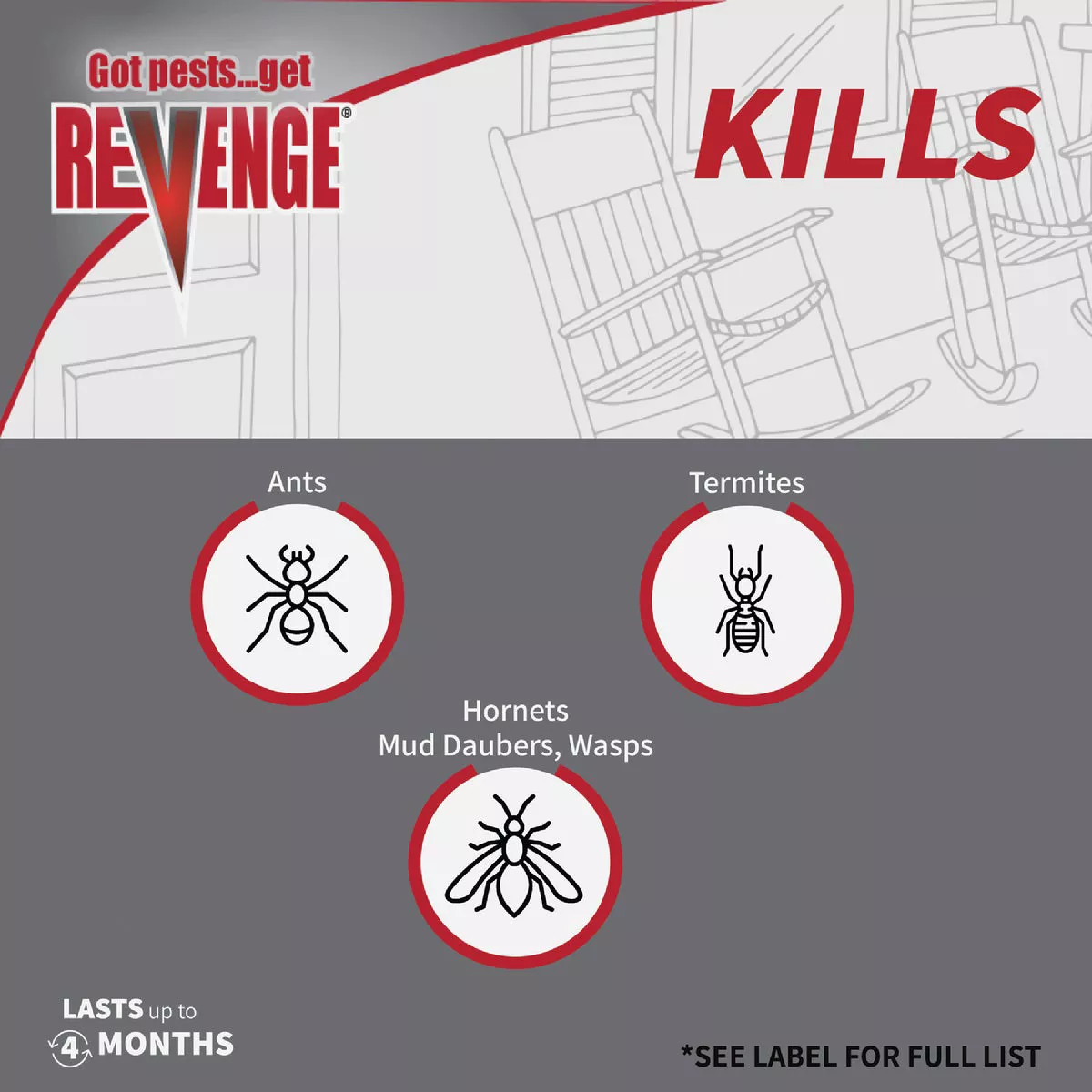 REVENGE 32 Oz. Ready To Use Trigger Spray Long Lasting Termite & Carpenter Ant Killer Spray - photo 6