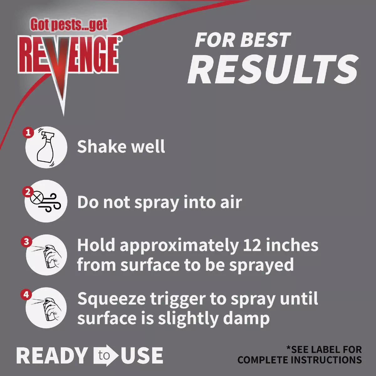 REVENGE 32 Oz. Ready To Use Trigger Spray Long Lasting Termite & Carpenter Ant Killer Spray - photo 7