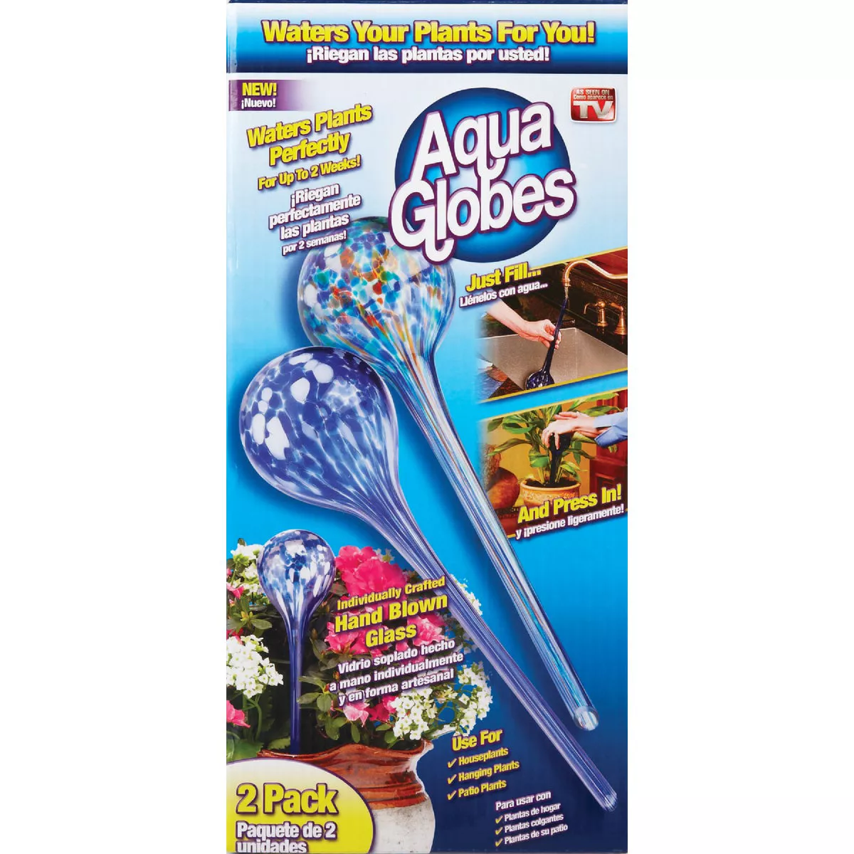 Best Garden Watering Globe Glass Waterer (2-Pack) - photo 2