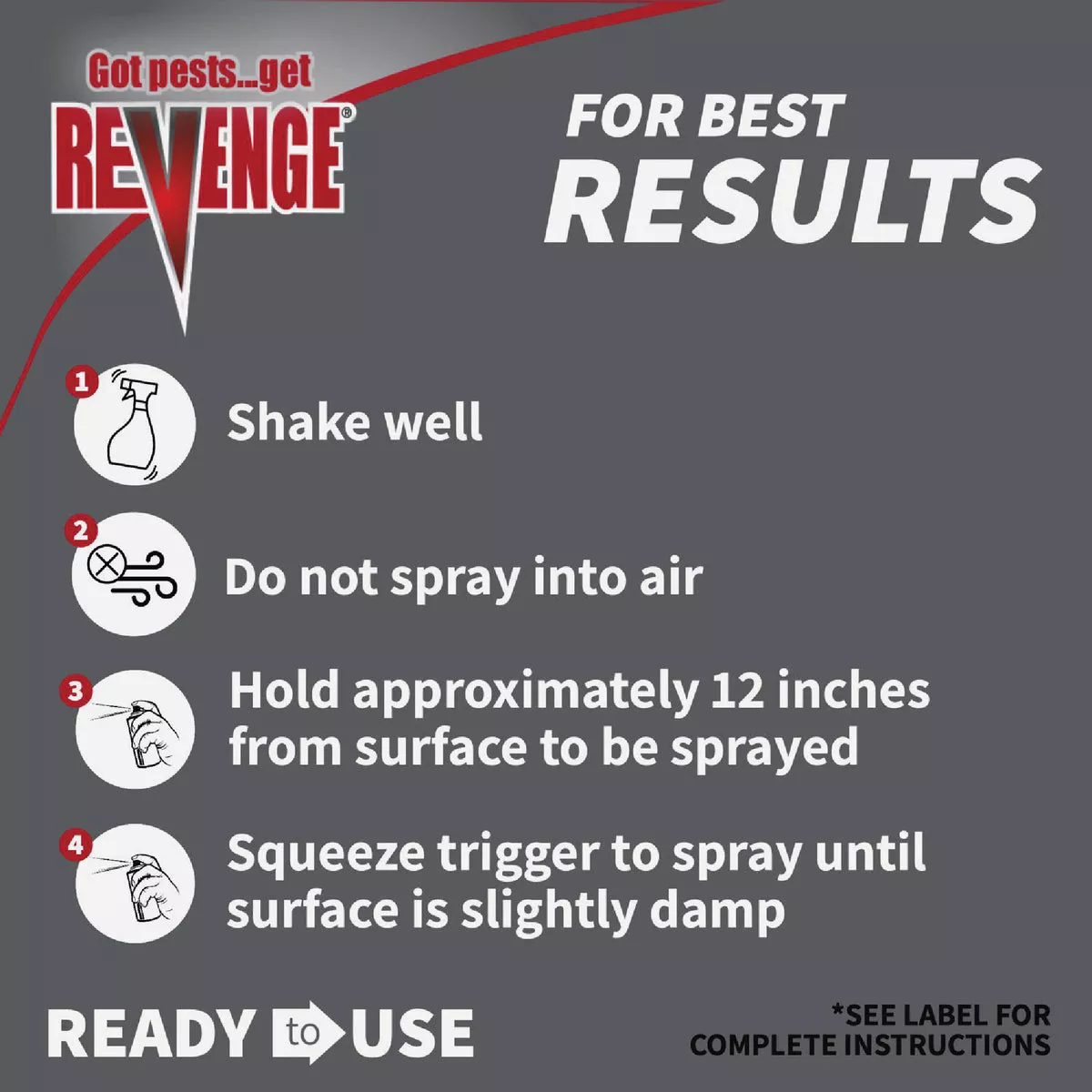 REVENGE 128 Oz. Ready To Use Trigger Spray Termite & Carpenter Ant Killer - photo 3