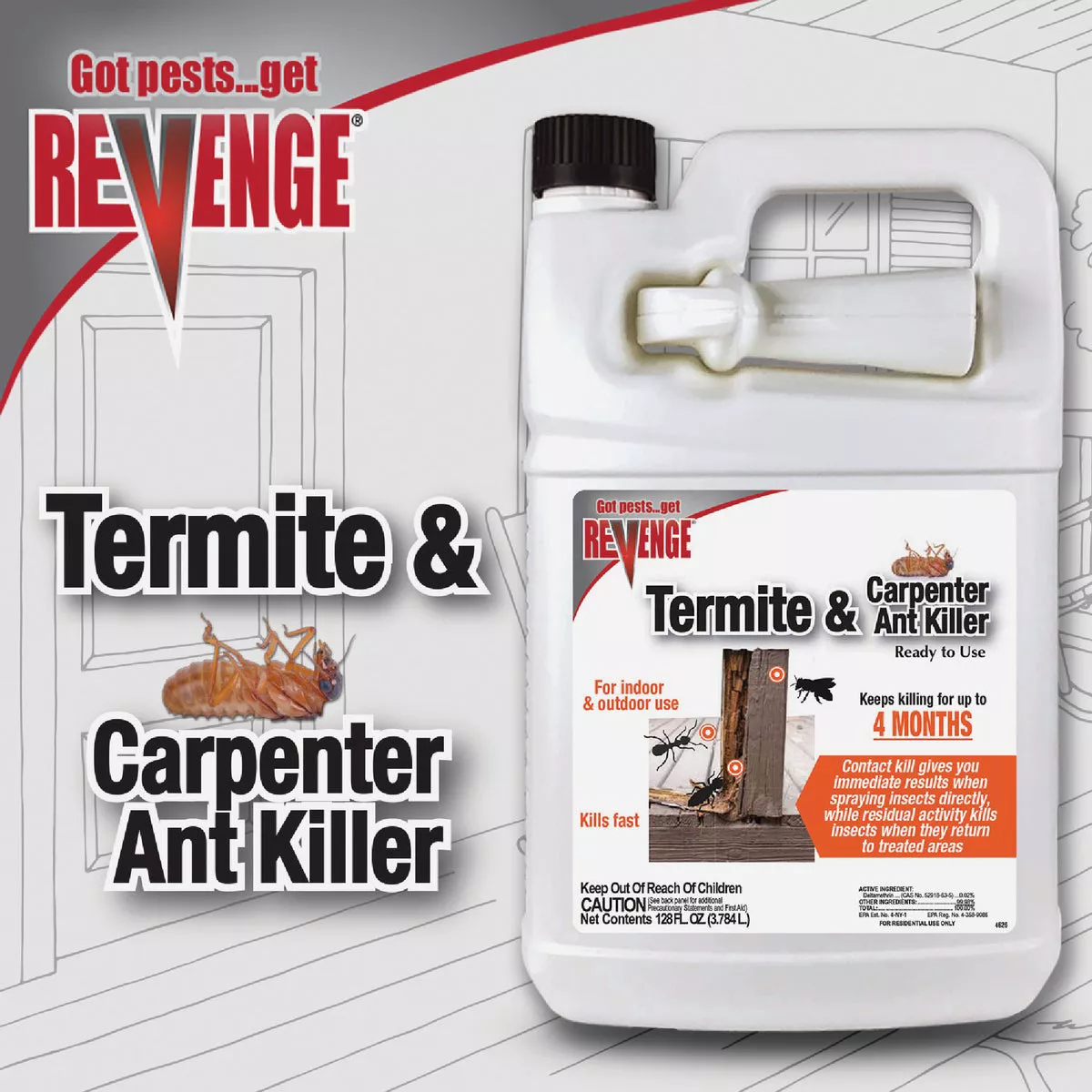 REVENGE 128 Oz. Ready To Use Trigger Spray Termite & Carpenter Ant Killer - photo 2