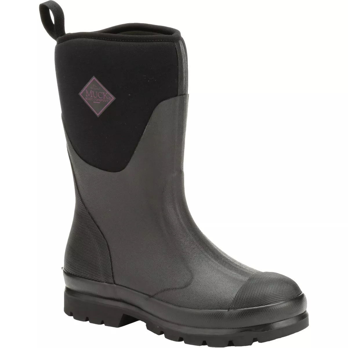 The Muck Boot Company Chore Mid Women's Black Rubber Pull-On Boot, Size 8