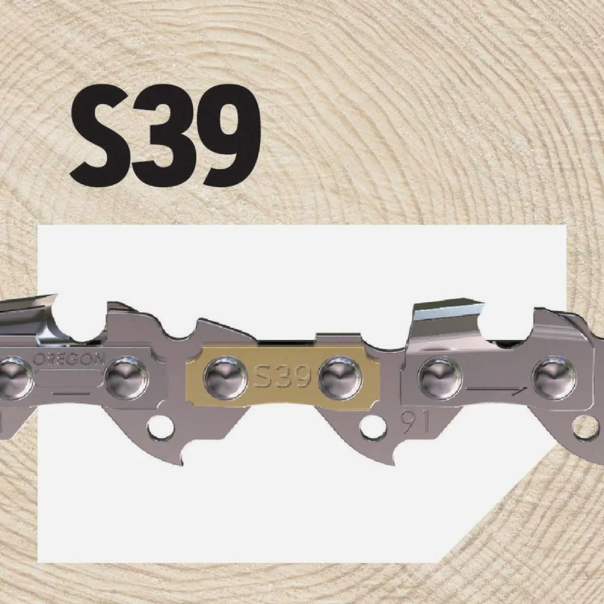 Oregon S39 AdvanceCut Saw Chain for 10 in. Bar - 39 Drive Links - fits Echo, Poulan, McCulloch, Makita, Dolmar and more - photo 6
