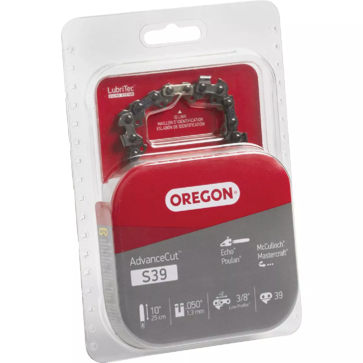 Oregon S39 AdvanceCut Saw Chain for 10 in. Bar - 39 Drive Links - fits Echo, Poulan, McCulloch, Makita, Dolmar and more - photo 3
