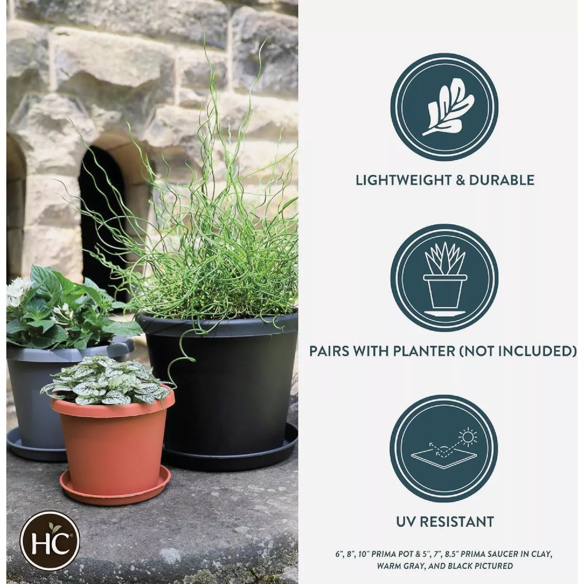 HC Companies 16 In. Black Classic Saucer - photo 5