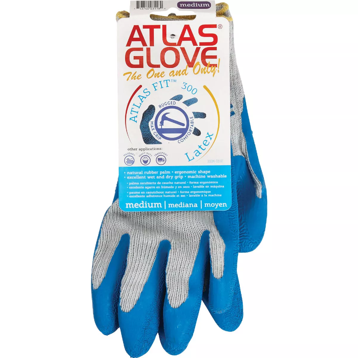 Showa Atlas Men's Medium Rubber Coated Glove - photo 2