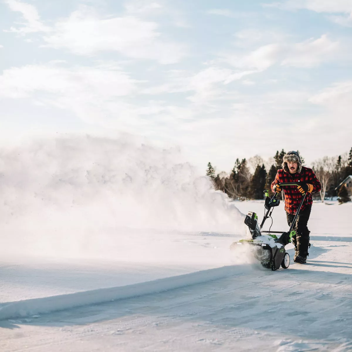 Greenworks 80V 22 In. Single-Stage Snow Blower with 4.0 Ah Battery & Charger - photo 4