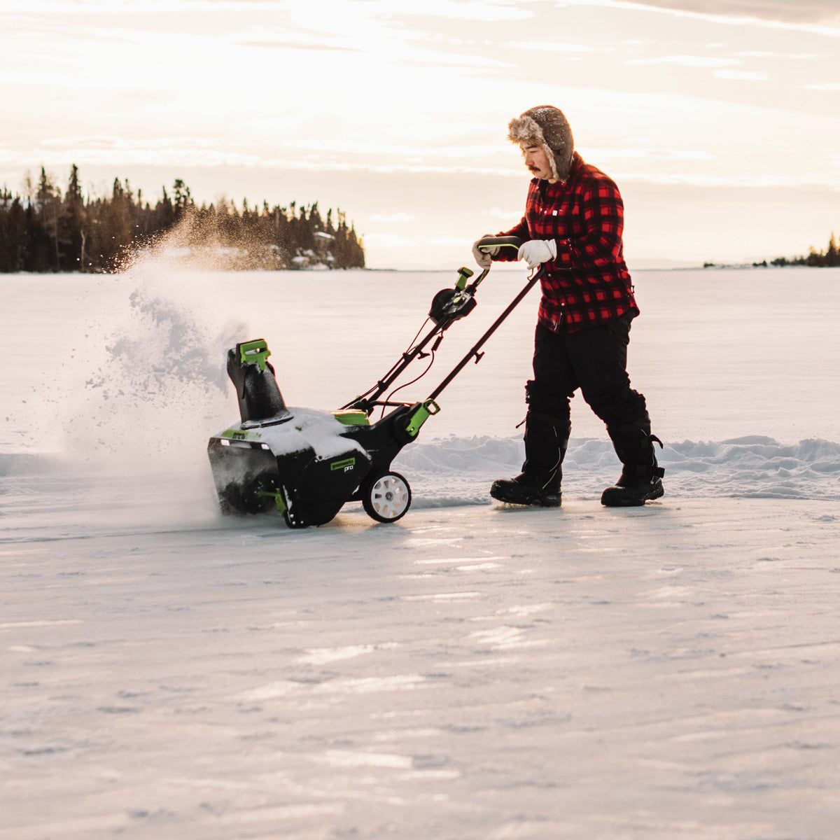 Greenworks 80V 22 In. SingleStage Snow Blower with 4.0 Ah Battery