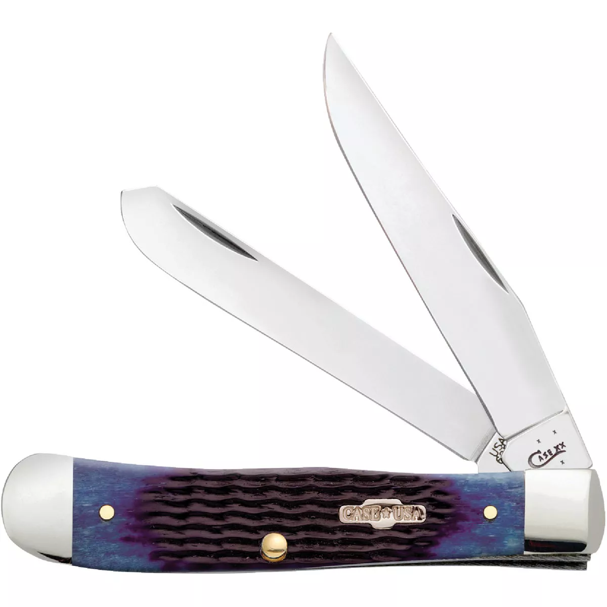 Case Blue Bone Rogers Trapper 3.25 In./3.27 In. Folding Knife