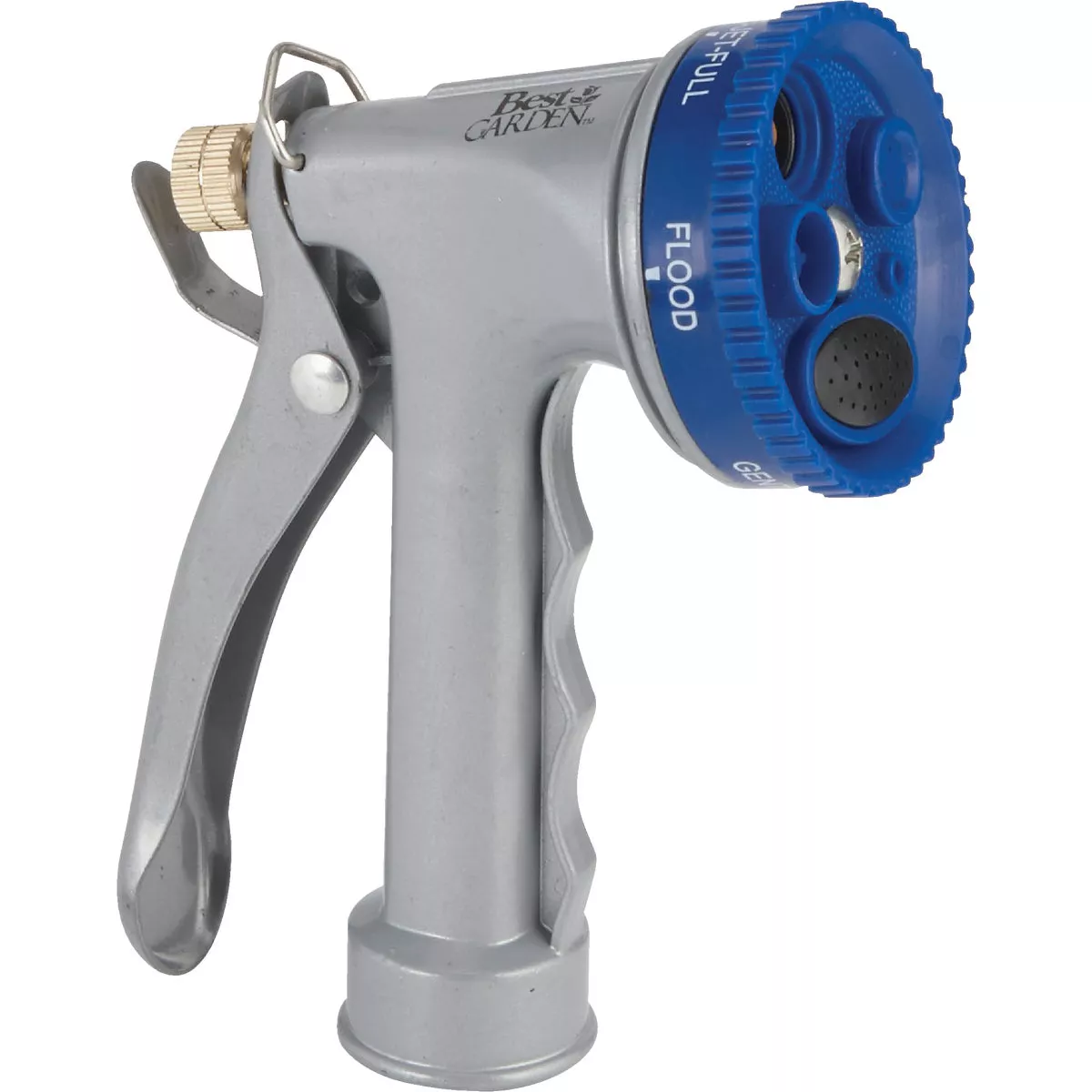 Best Garden Metal 5-Pattern Nozzle, Blue & Gray - photo 3