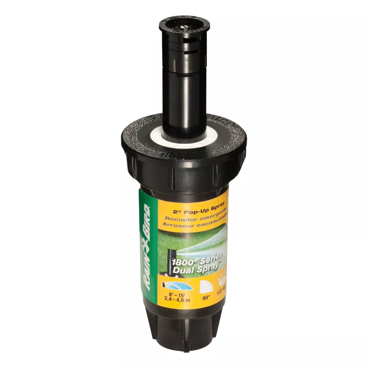 Rain Bird 2 In. Quarter Circle Dual Spray Pop-Up Head with Pressure Regulator