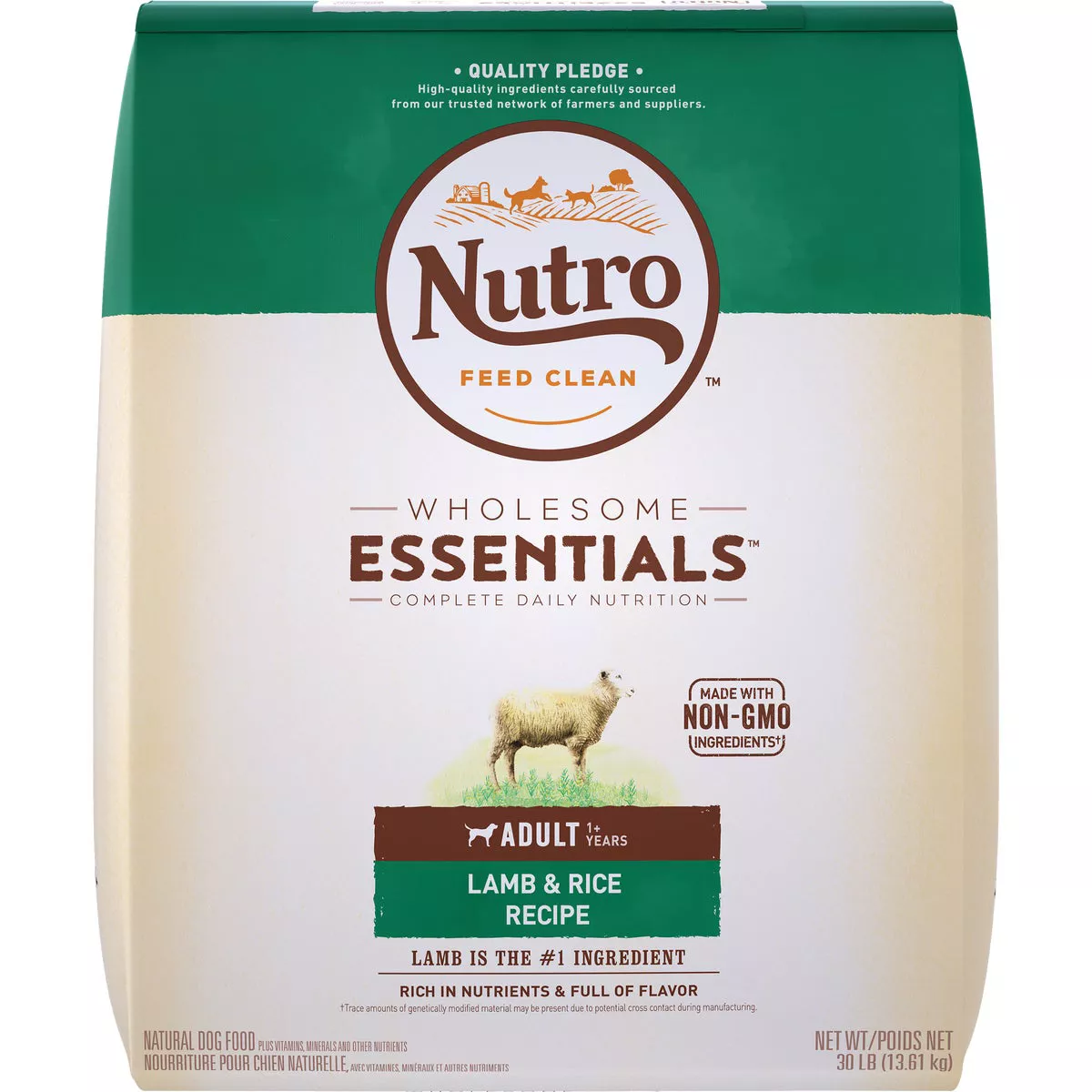 Nutro Wholesome Essentials 30 Lb. Lamb & Rice Adult Dry Dog Food