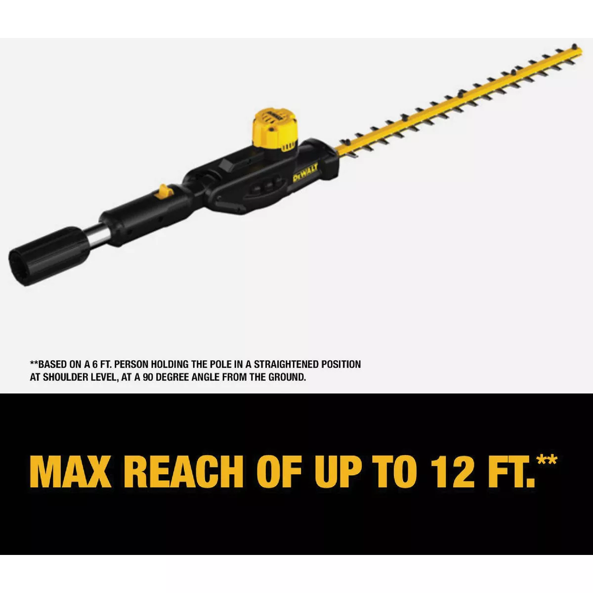 DEWALT 20V MAX Cordless Pole Hedge Trimmer Head (Tool Only) - photo 4
