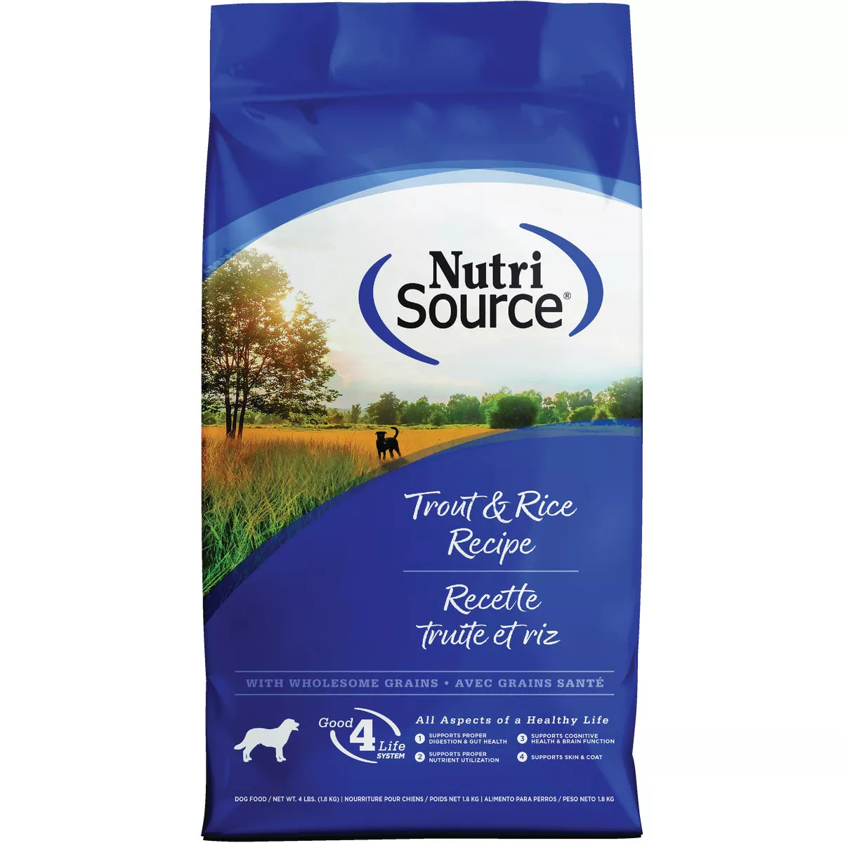 NutriSource 4 Lb. Trout & Rice Recipe Dog Food