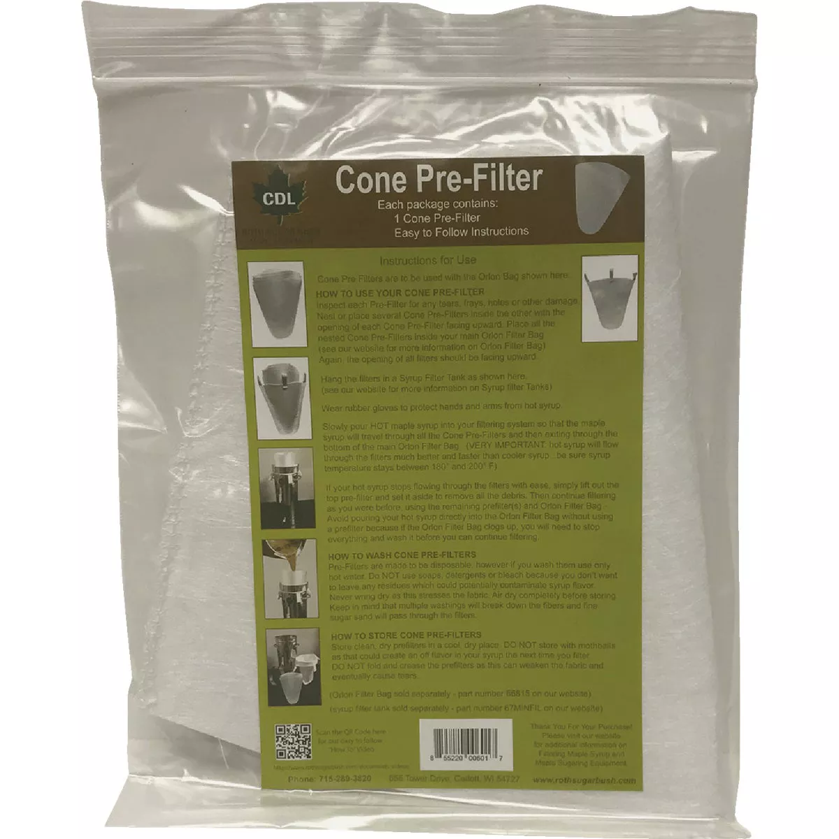 CDL Paper Pre Filter Cone