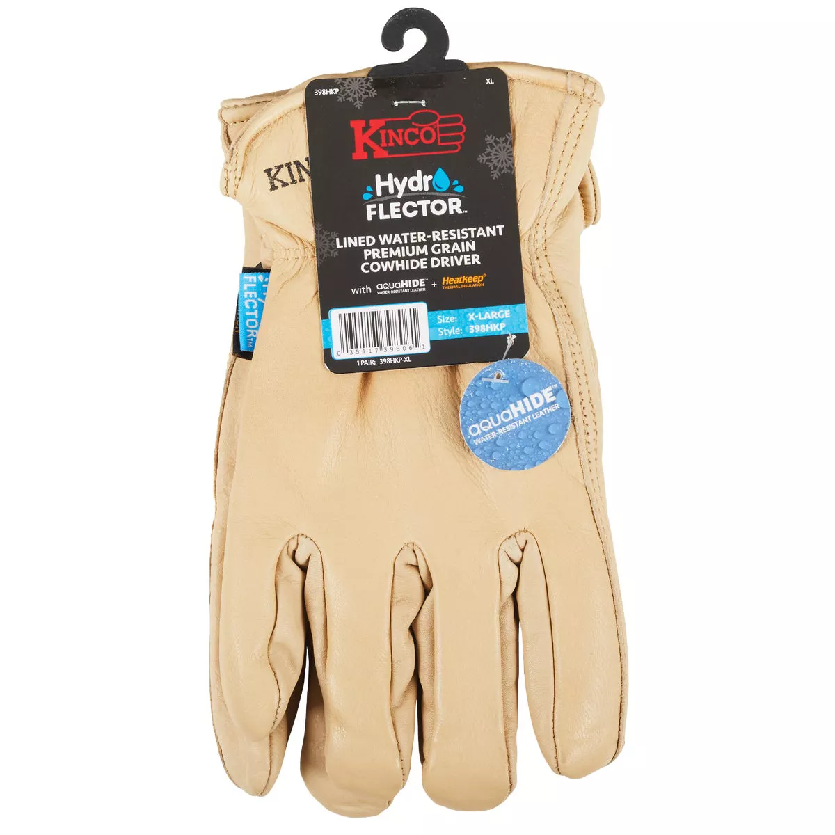 Kinco HydroFlector Men's XL Water-Resistant Full Grain Cowhide Thermal Lined Winter Work Glove - photo 2