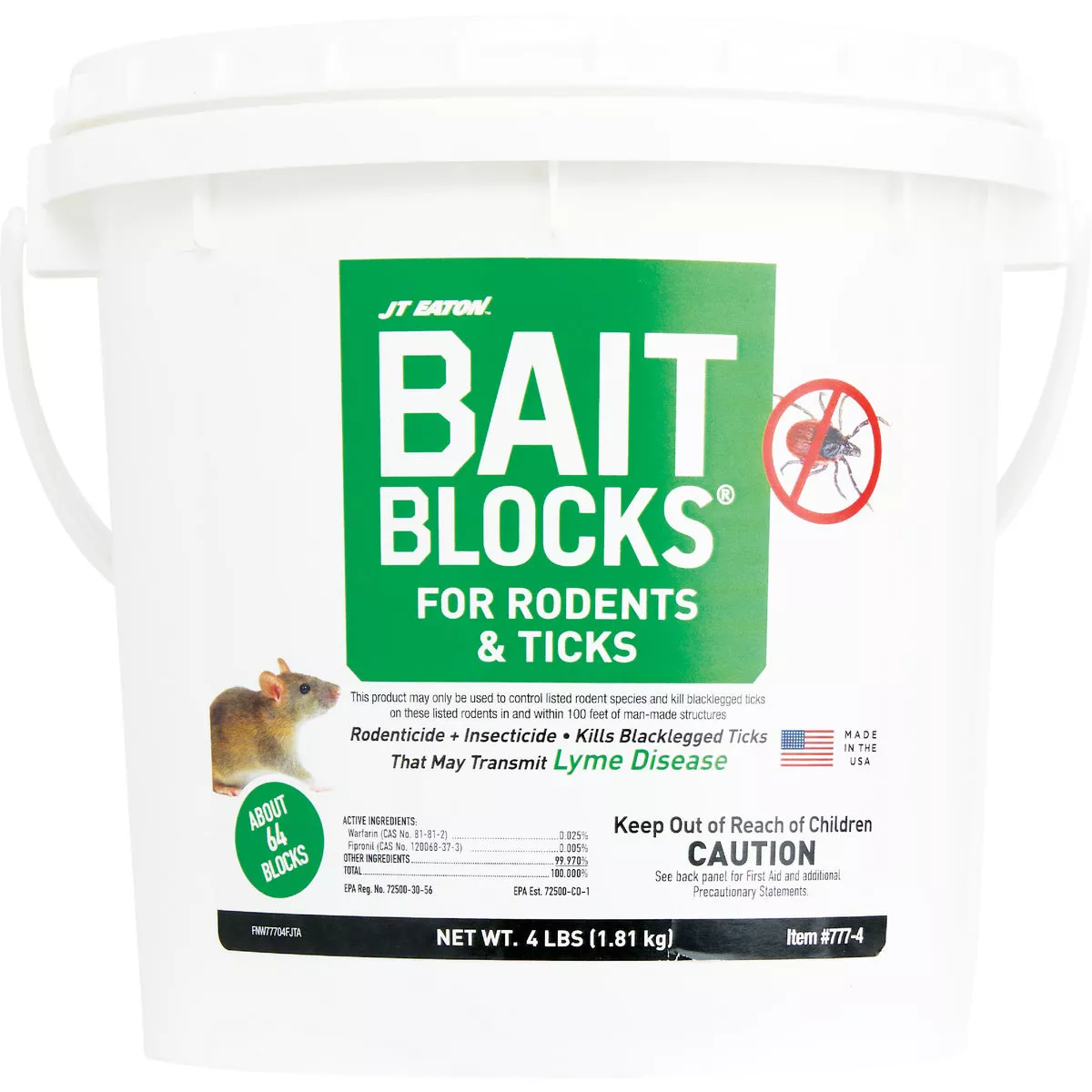 JT Eaton Bait Blocks Rodenticide & Insecticide, 4 Lb. - photo 2