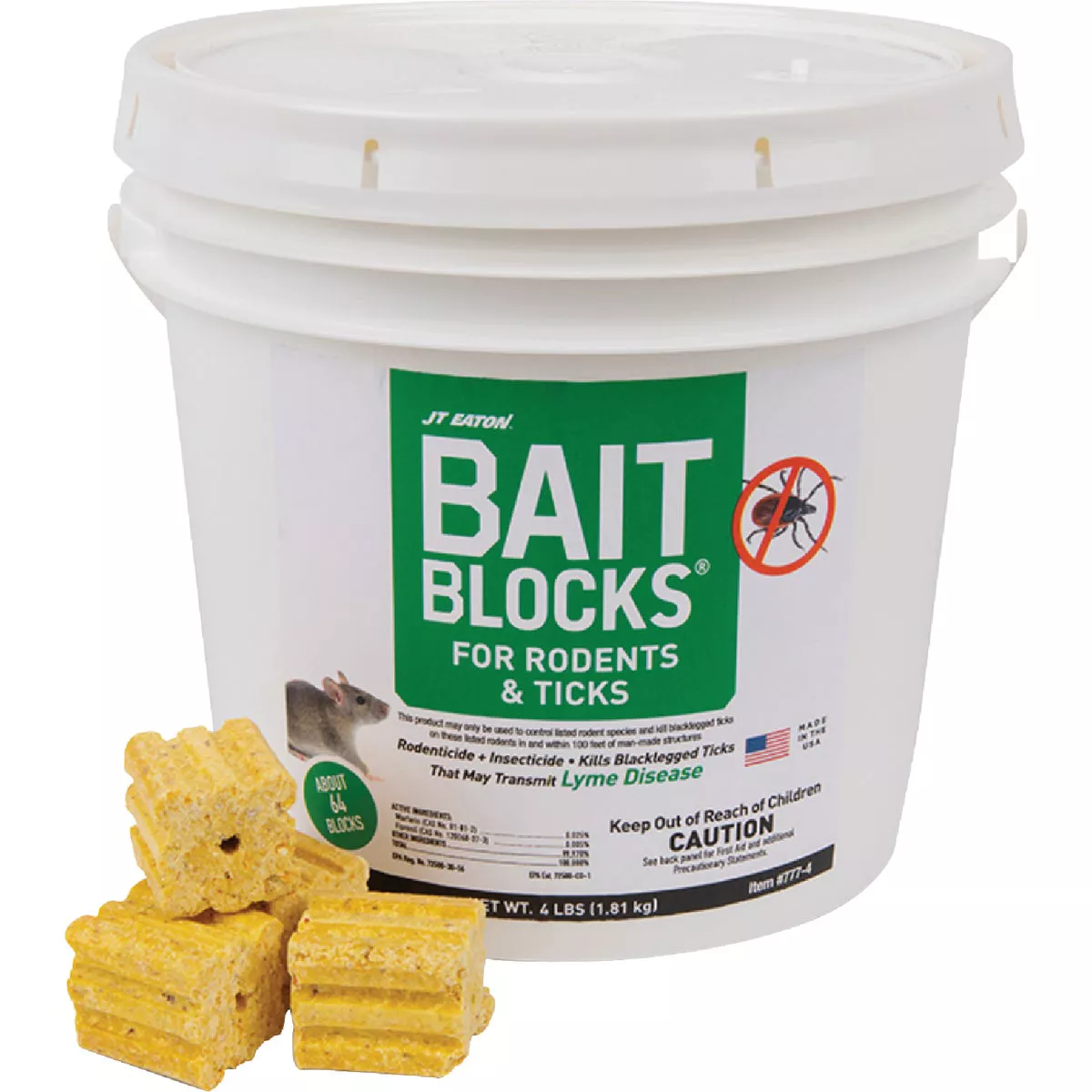 JT Eaton Bait Blocks Rodenticide & Insecticide, 4 Lb. - photo 3