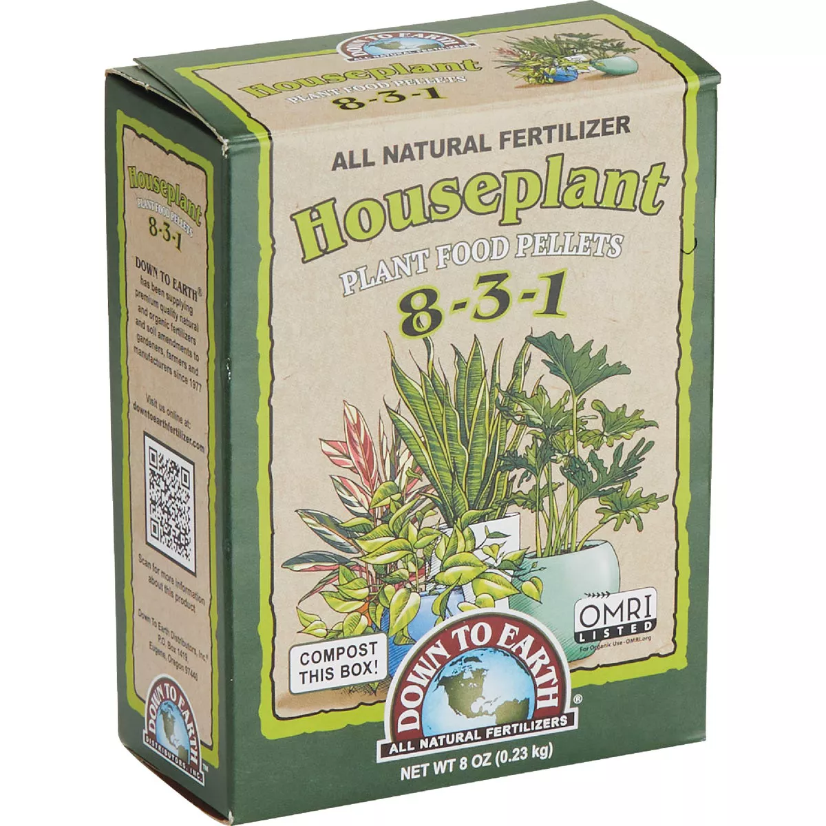 Down To Earth 0.5 Lb. 8-3-1 Houseplant Mix