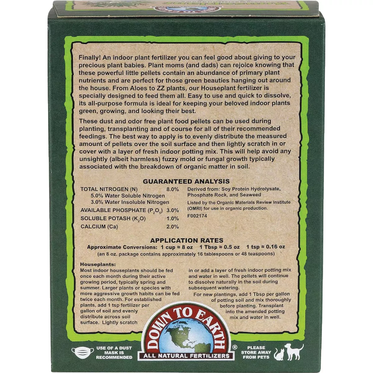Down To Earth 0.5 Lb. 8-3-1 Houseplant Mix - photo 5
