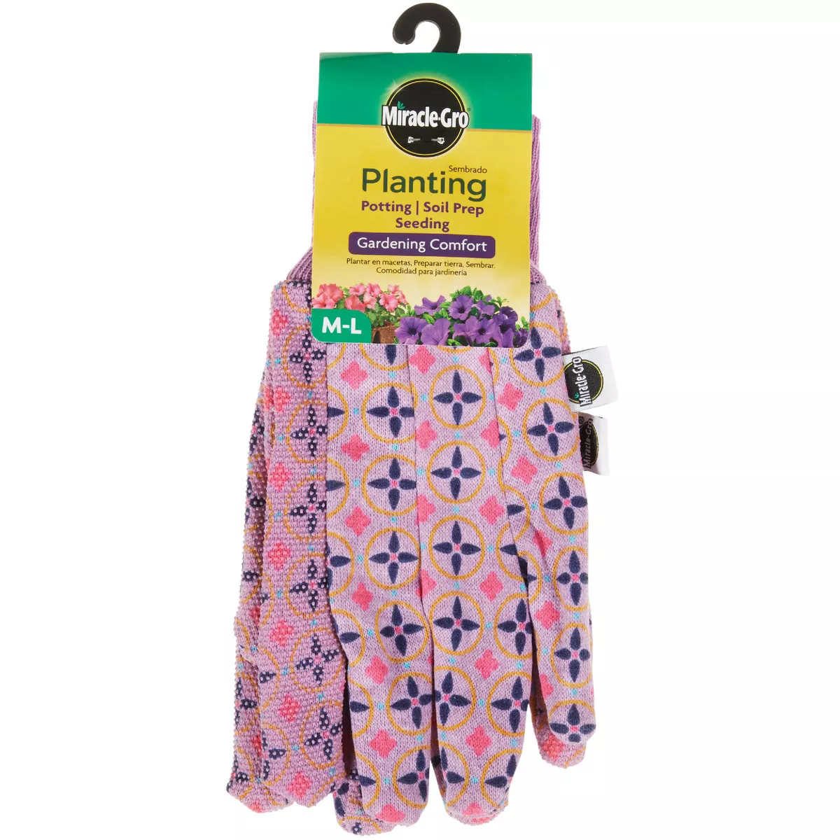 Miracle-Gro Women's Polyester Gardening Comfort Planting Gloves, Medium/Large - photo 2