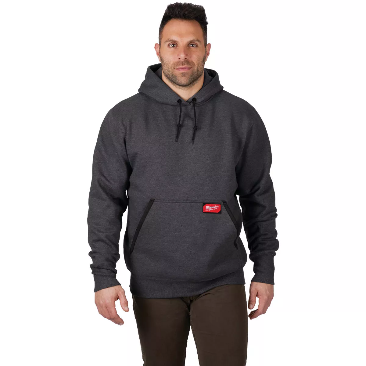 Milwaukee Medium Gray Heavy-Duty Pullover Hooded Sweatshirt - photo 2