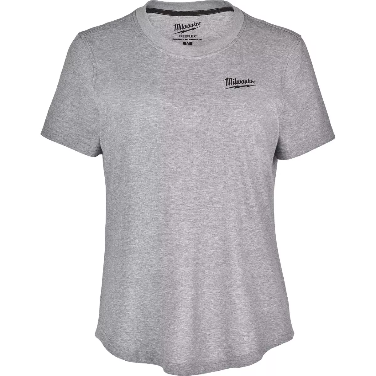 Milwaukee FREEFLEX Women's 2XL Gray Short Sleeve Hybrid T-Shirt