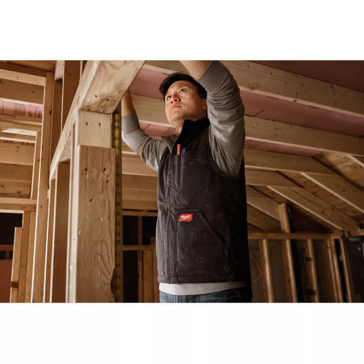 Milwaukee GRIDIRON Men's 2XL Black Sherpa-Lined Vest - photo 3