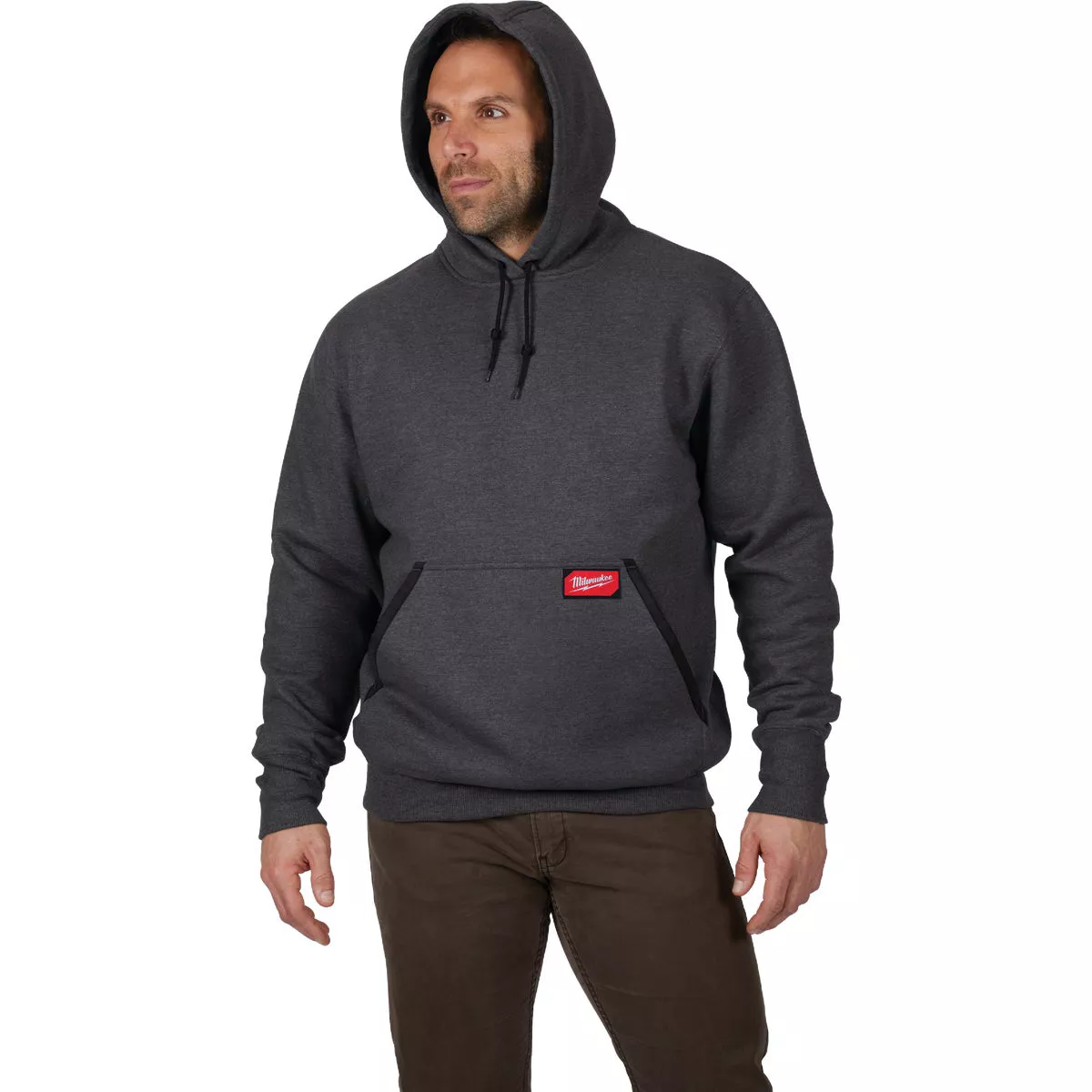 Milwaukee Small Gray Heavy-Duty Pullover Hooded Sweatshirt - photo 4