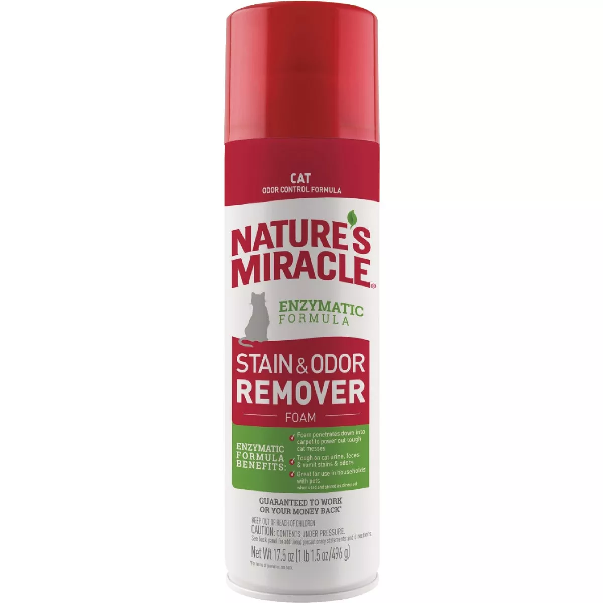 Nature's Miracle 17.5 Oz. Foam Aerosol Cat Stain And Odor Remover