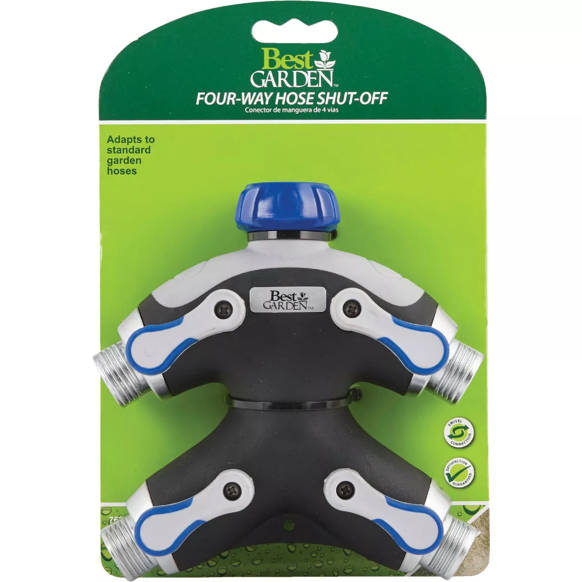 Best Garden Metal 4-Outlet Hose Shutoff Manifold - photo 2